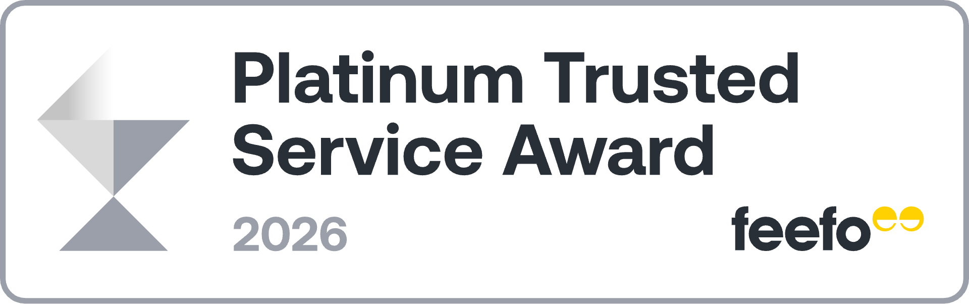 Feefo Platinum Trusted Service Award Feefo Platinum Trusted Service Award
